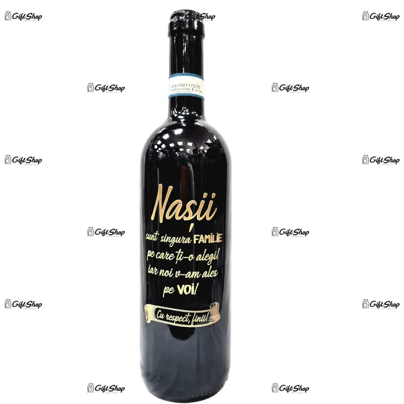 Nasii sunt singura familie, editie limitata, vin rosu cabernet sauvignon, demisec, 750ml, 13.5% alcool
